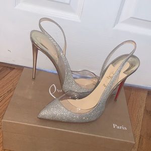 Christian Louboutin Heels- worn once !!